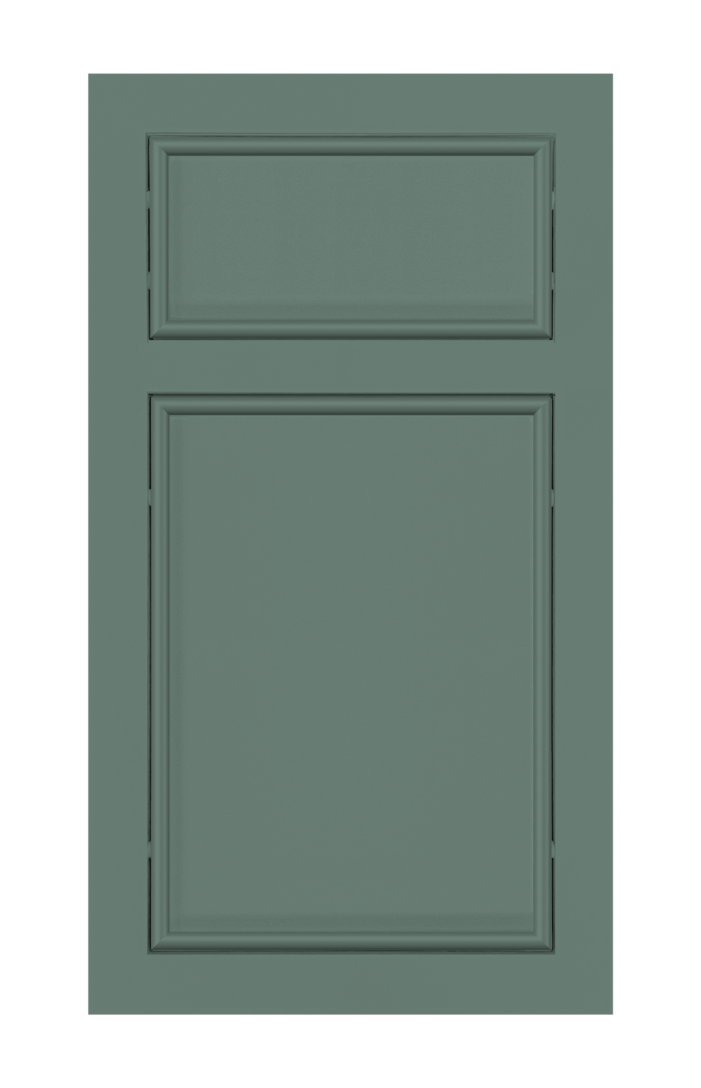 Traditional Frame Oval Edge door sample in Willow Green by Europly