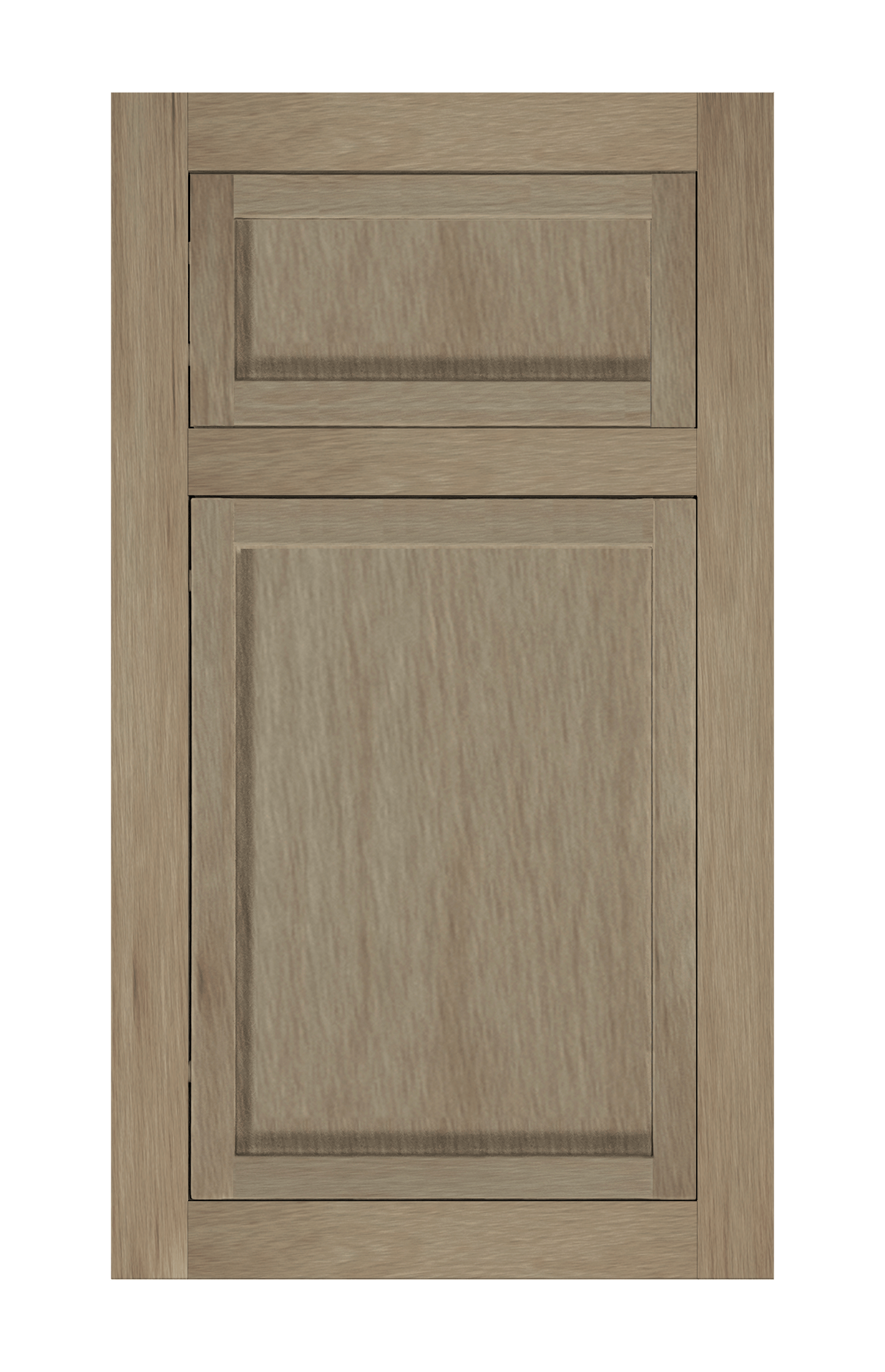 Traditional Frame Slim Shaker door sample in Honey Birch by Europly