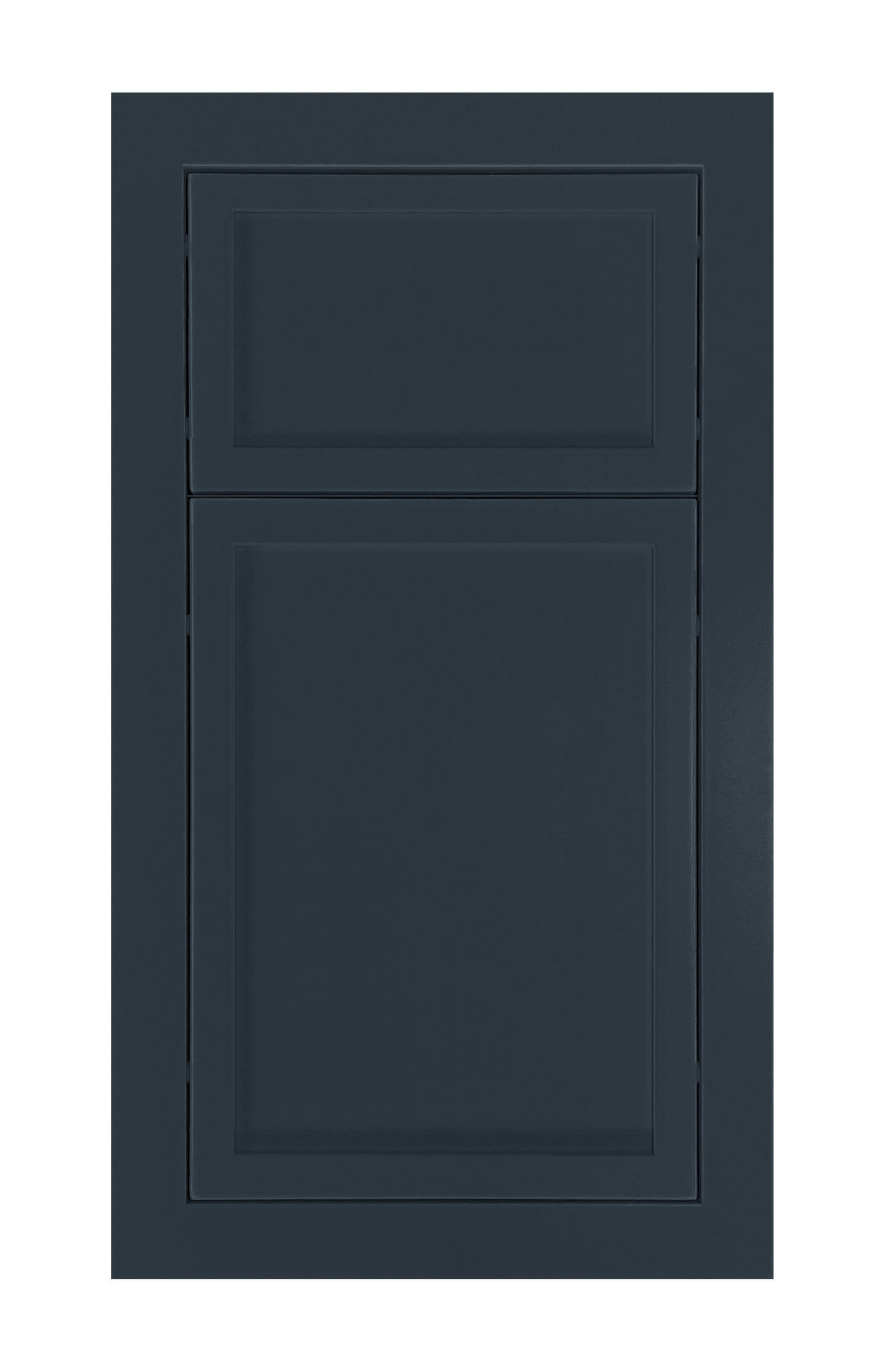 Modern Frame Slim Shaker door sample in Indigo by Europly