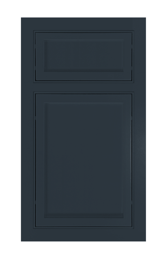 Beaded Frame Slim Shaker door sample in Indigo by Europly