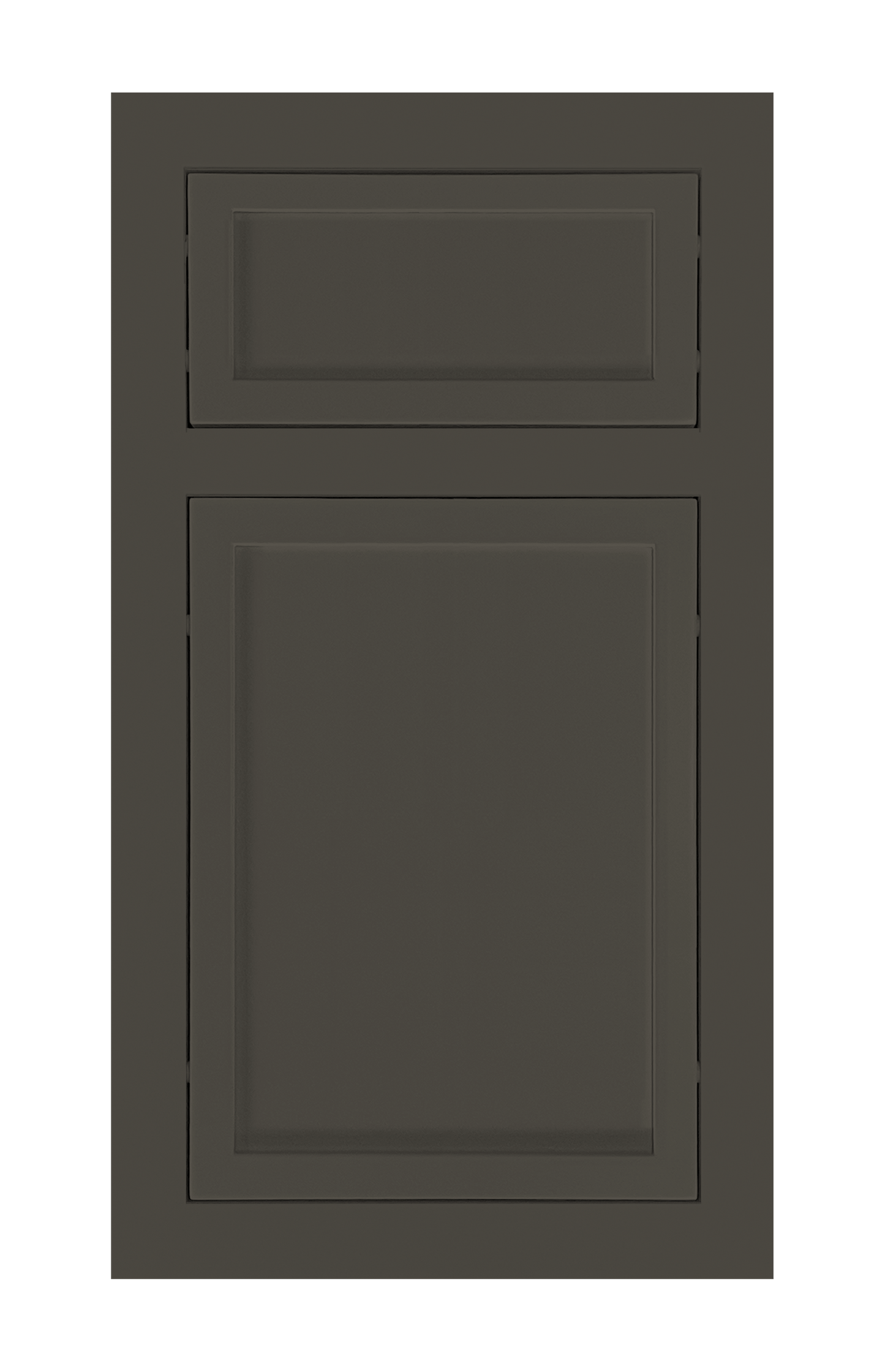 Traditional Frame Slim Shaker door sample in Lava Ash by Europly