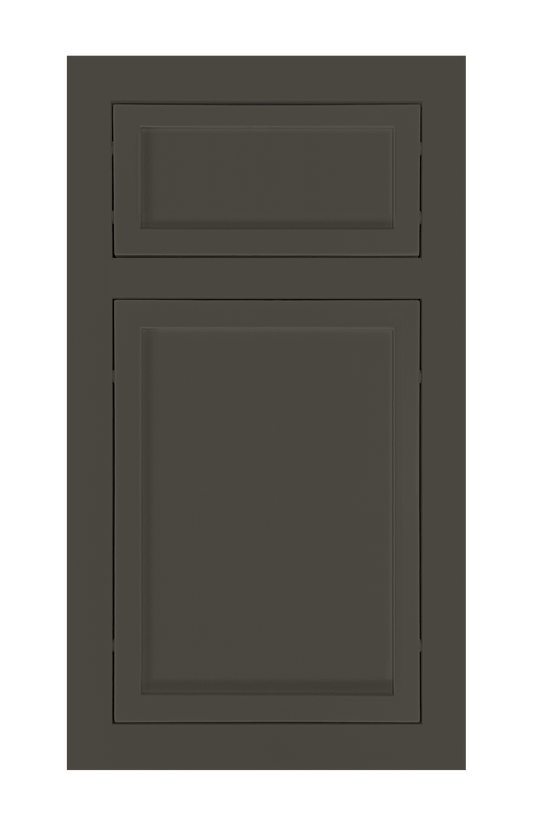 Traditional Frame Slim Shaker door sample in Lava Ash by Europly