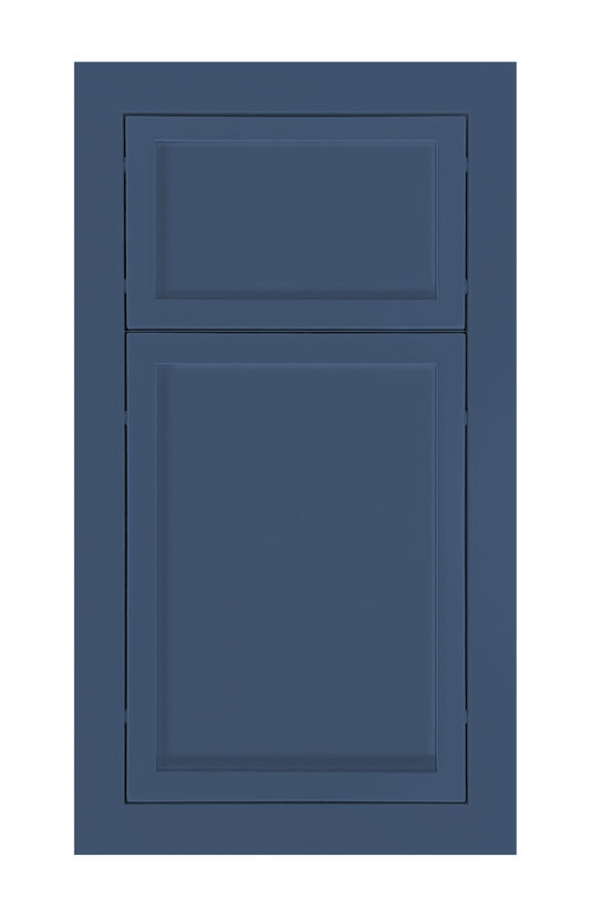 Modern Frame Slim Shaker door sample in Navy Blue by Europly