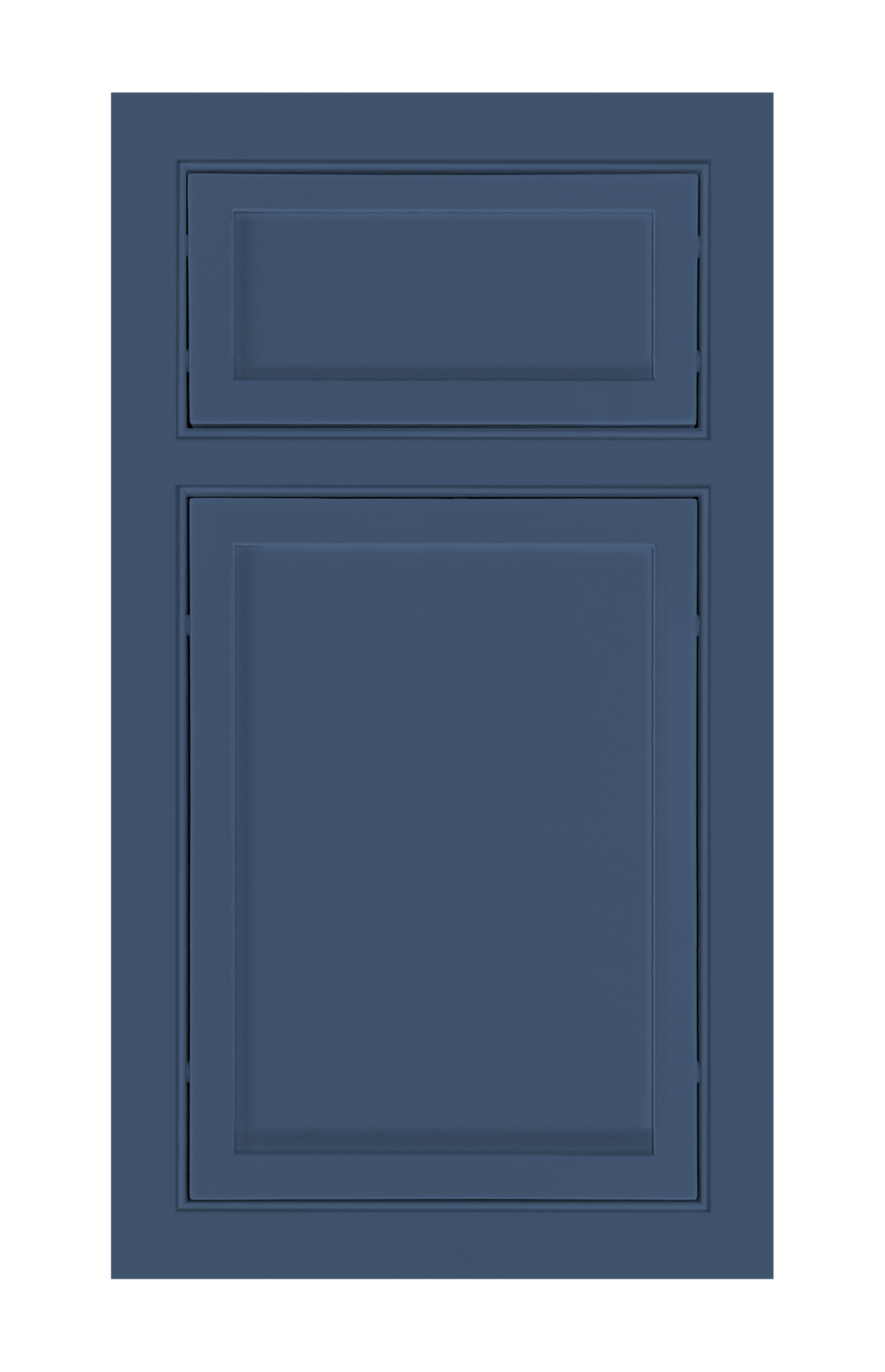 Beaded Frame Slim Shaker door sample in Navy Blue by Europly
