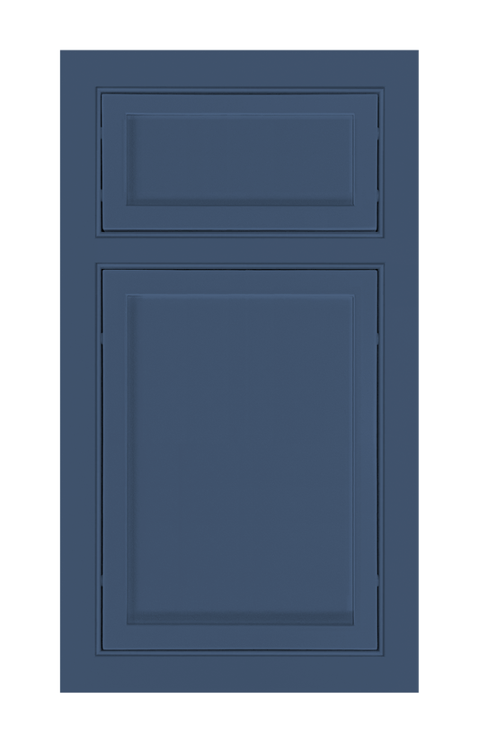 Beaded Frame Slim Shaker door sample in Navy Blue by Europly