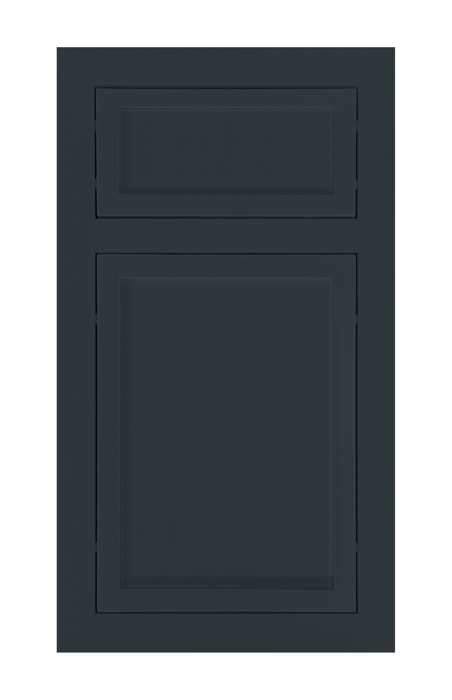 Traditional Frame Slim Shaker door sample in Space Grey by Europly