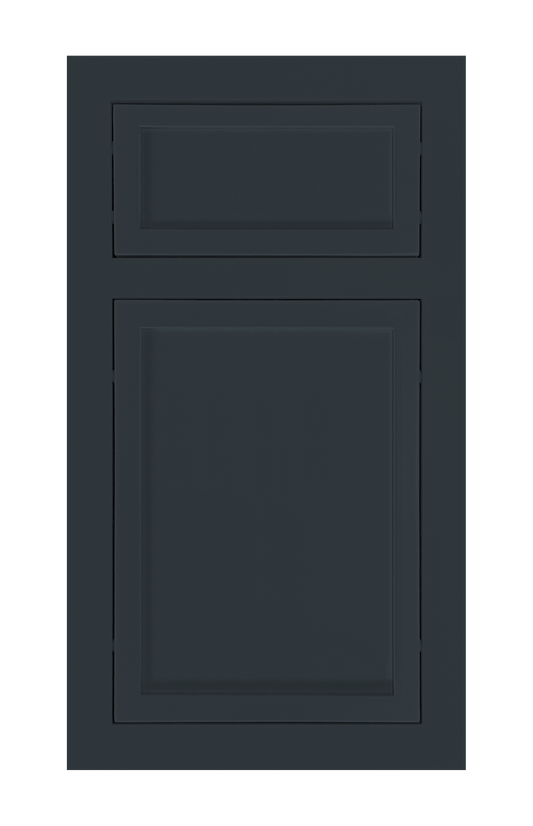 Traditional Frame Slim Shaker door sample in Space Grey by Europly