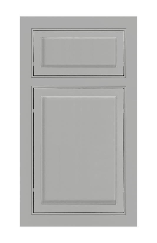 Beaded Frame Slim Shaker door sample in Star Silver by Europly