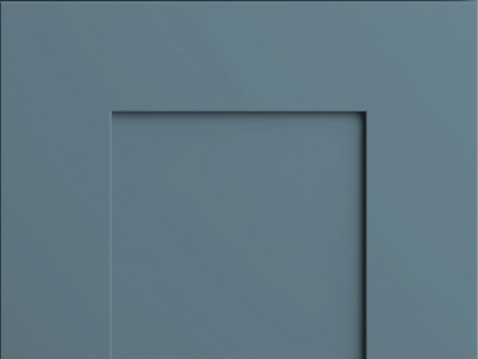 Elegant + door sample in Adirondack Blue by CNC Cabinetry