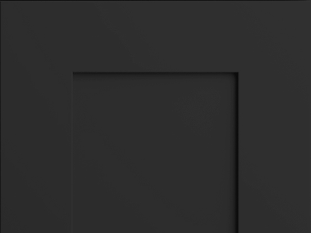 Elegant + door sample in Black by CNC Cabinetry