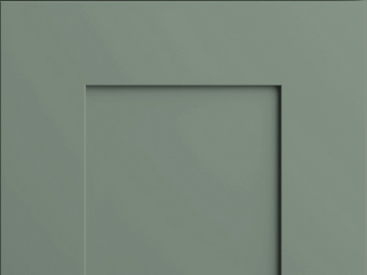 Elegant + door sample in Sage by CNC Cabinetry