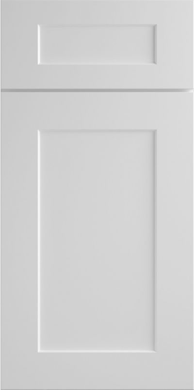 Essex door sample in White by JSI Cabinetry