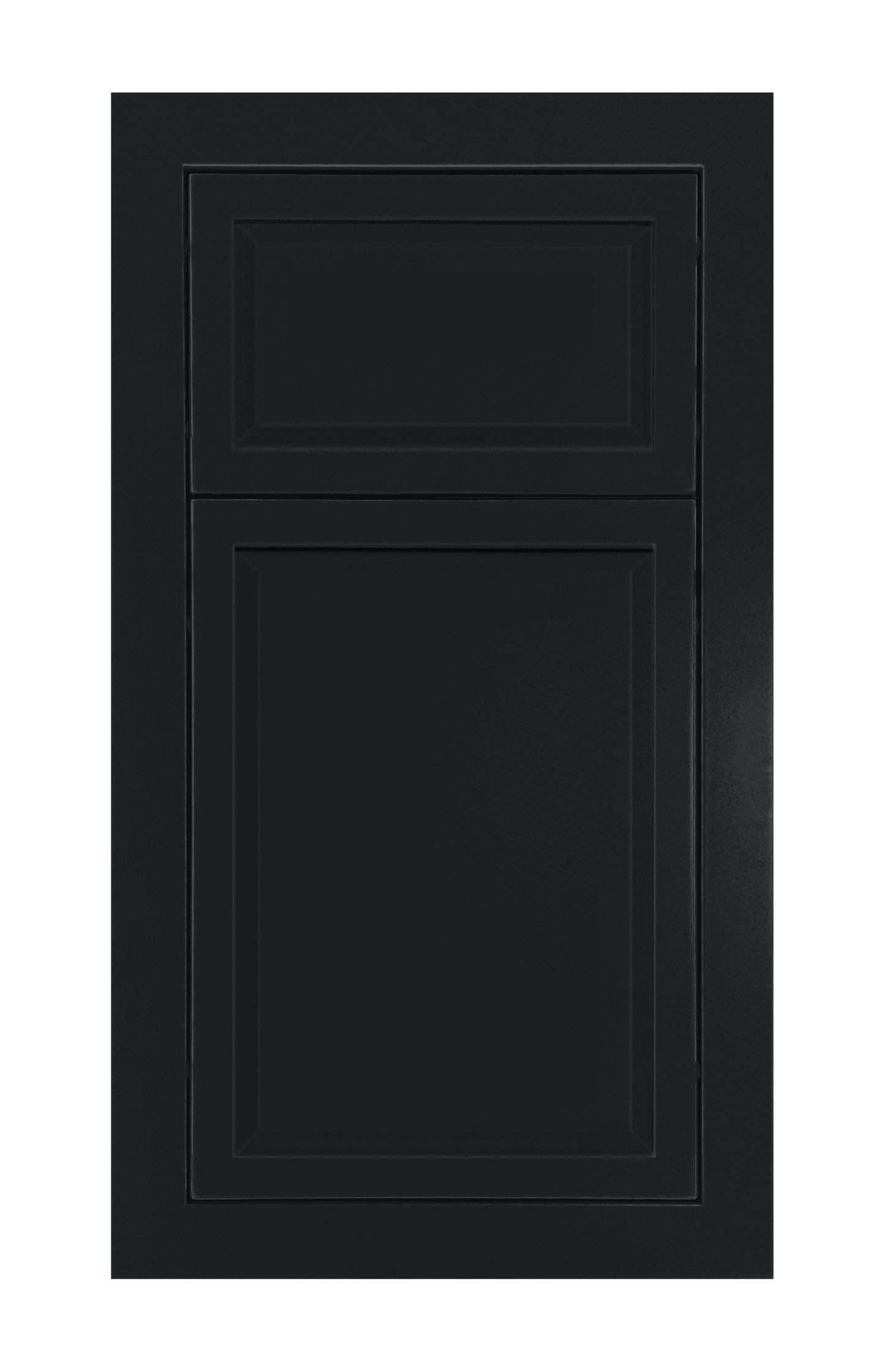 Modern Frame Slim Raised door sample in Carbon Black by Europly