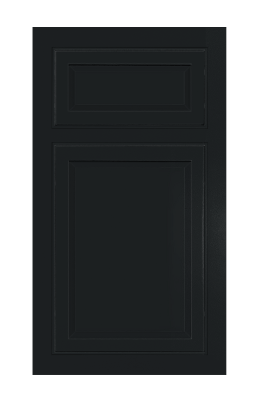 Beaded Frame Slim Raised door sample in Carbon Black by Europly