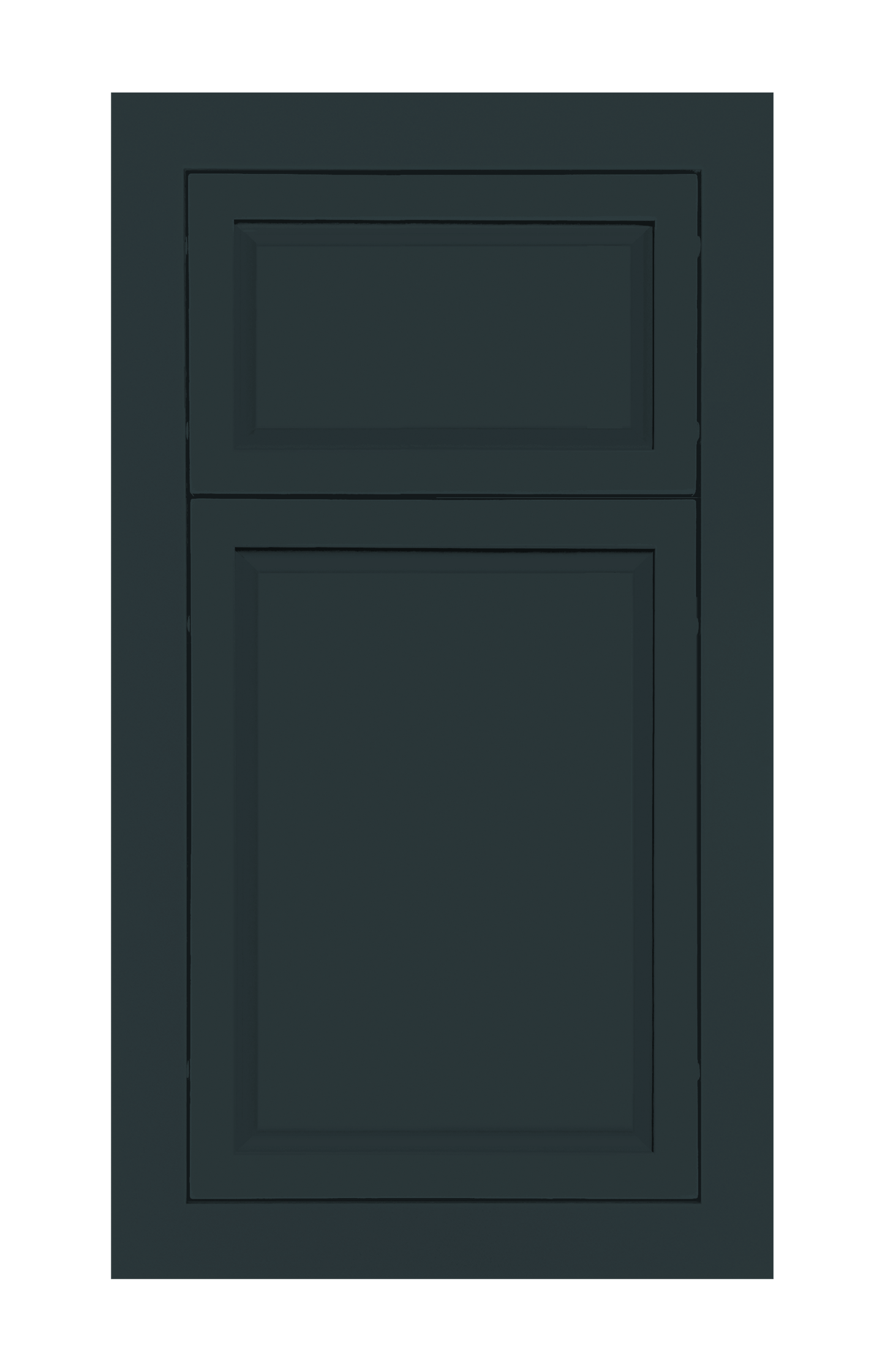 Modern Frame Slim Raised door sample in Dark Night by Europly