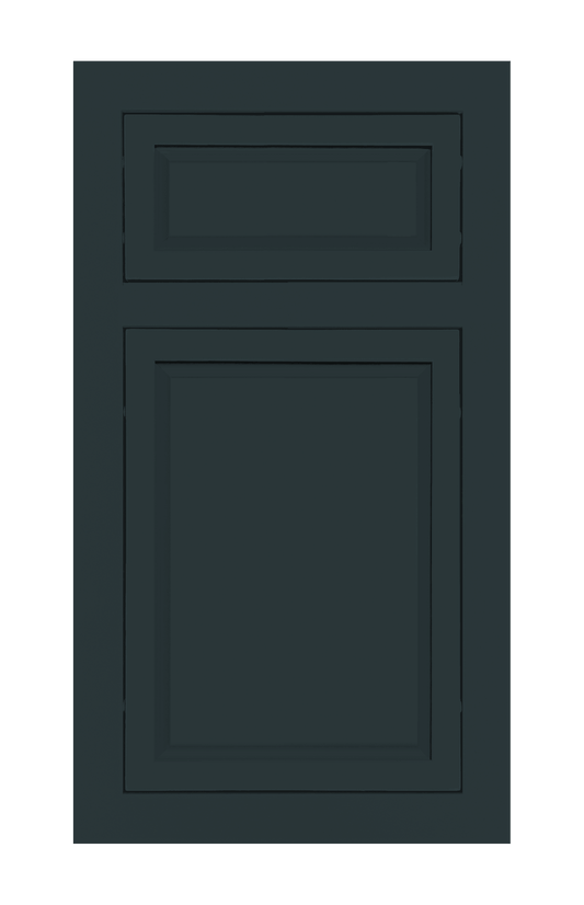 Traditional Frame Slim Raised door sample in Dark Night by Europly