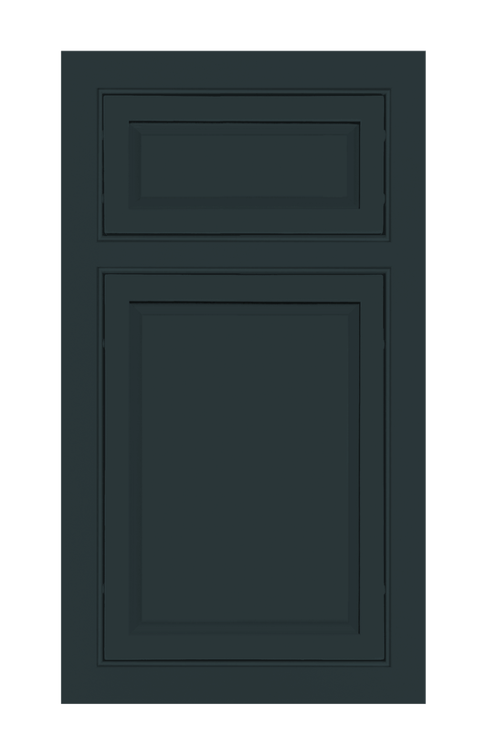 Beaded Frame Slim Raised door sample in Dark Night by Europly