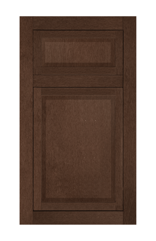 Traditional Frame Slim Raised door sample in Ginger Birch by Europly