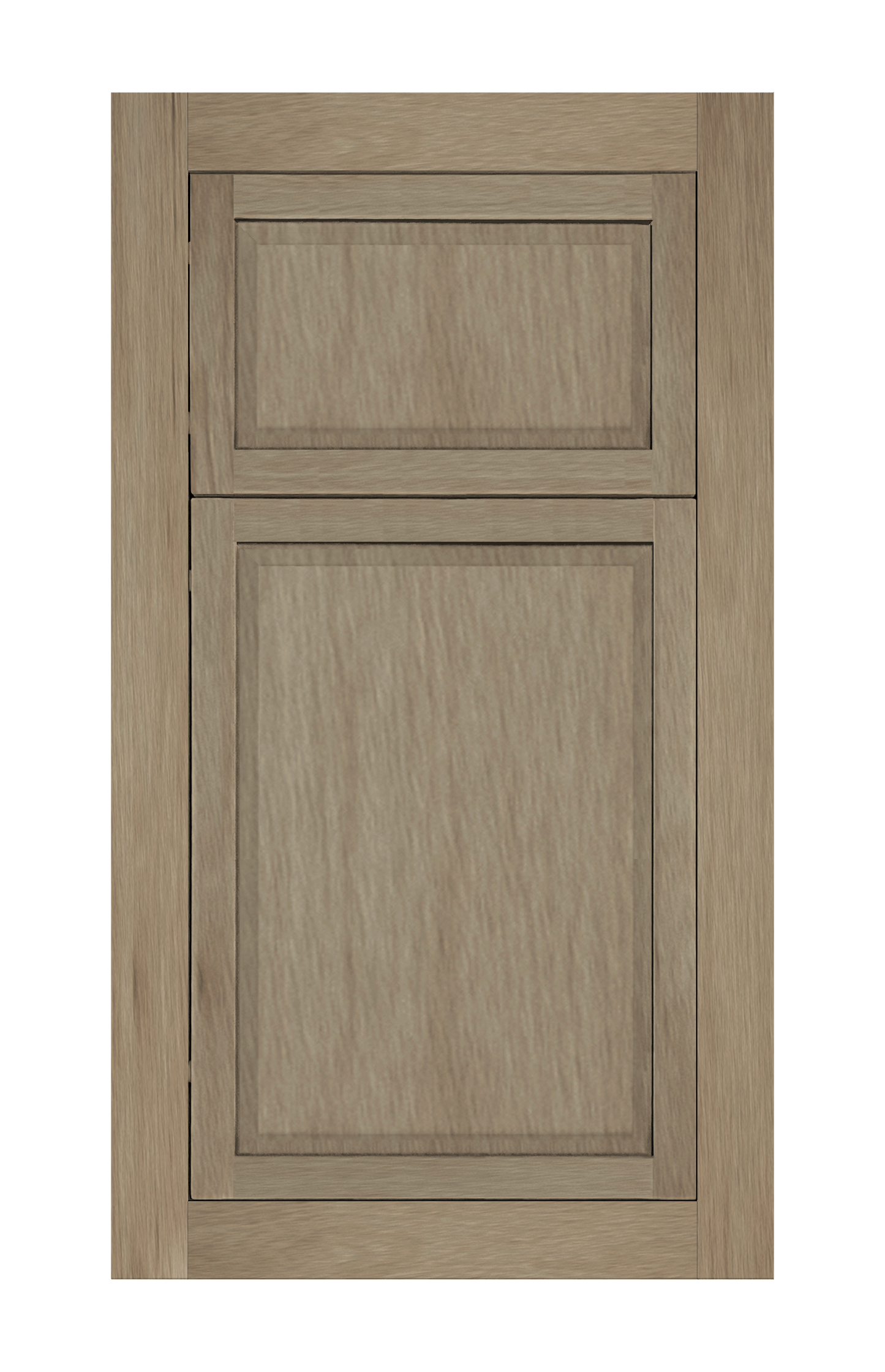 Modern Frame Slim Raised door sample in Honey Birch by Europly