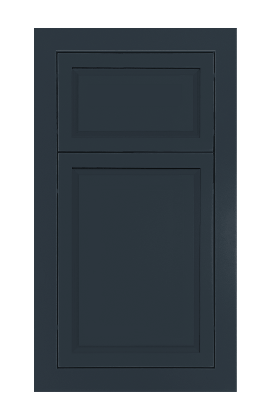 Modern Frame Slim Raised door sample in Indigo by Europly