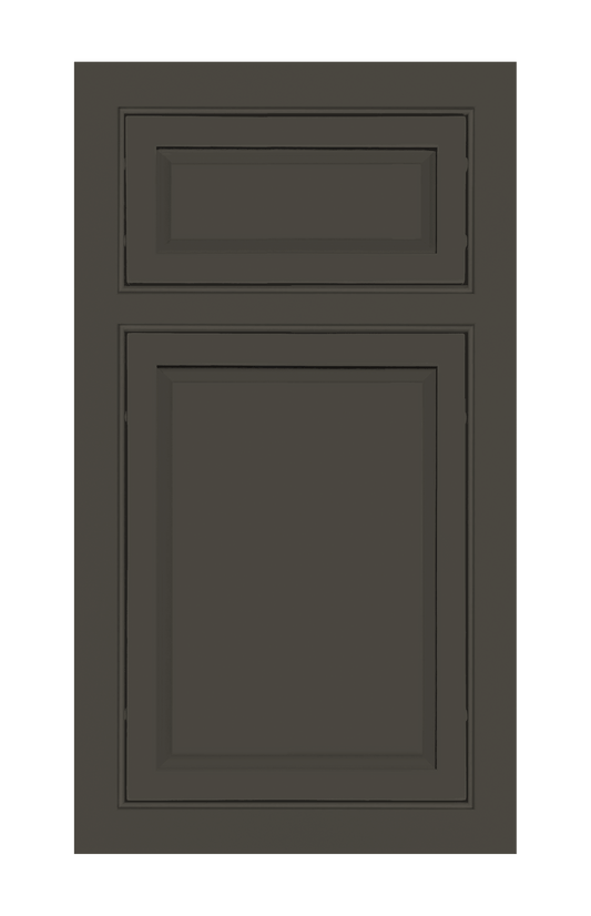 Beaded Frame Slim Raised door sample in Lava Ash by Europly