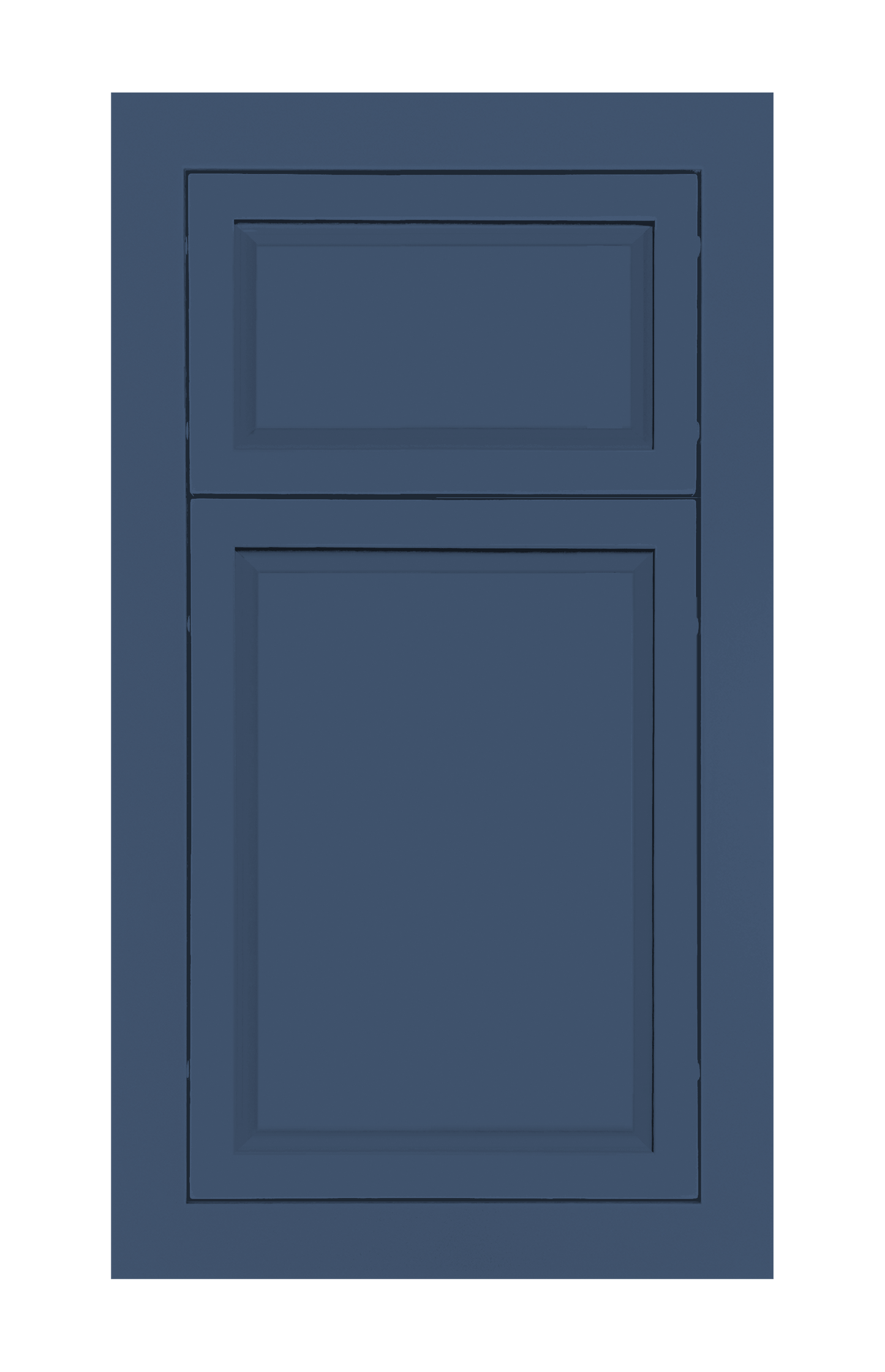 Modern Frame Slim Raised door sample in Navy Blue by Europly