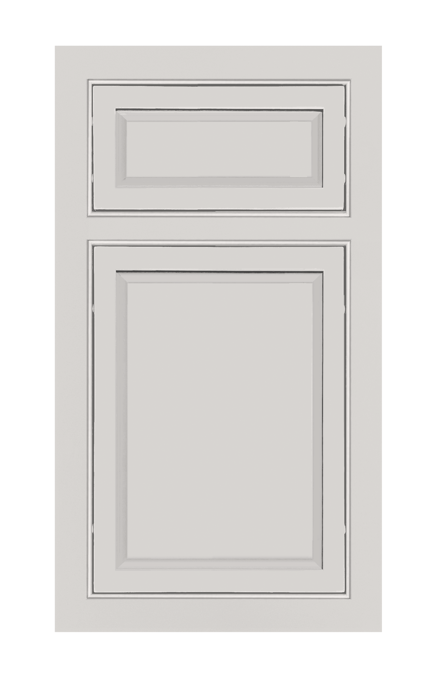 Beaded Frame Slim Raised door sample in Pearl White by Europly