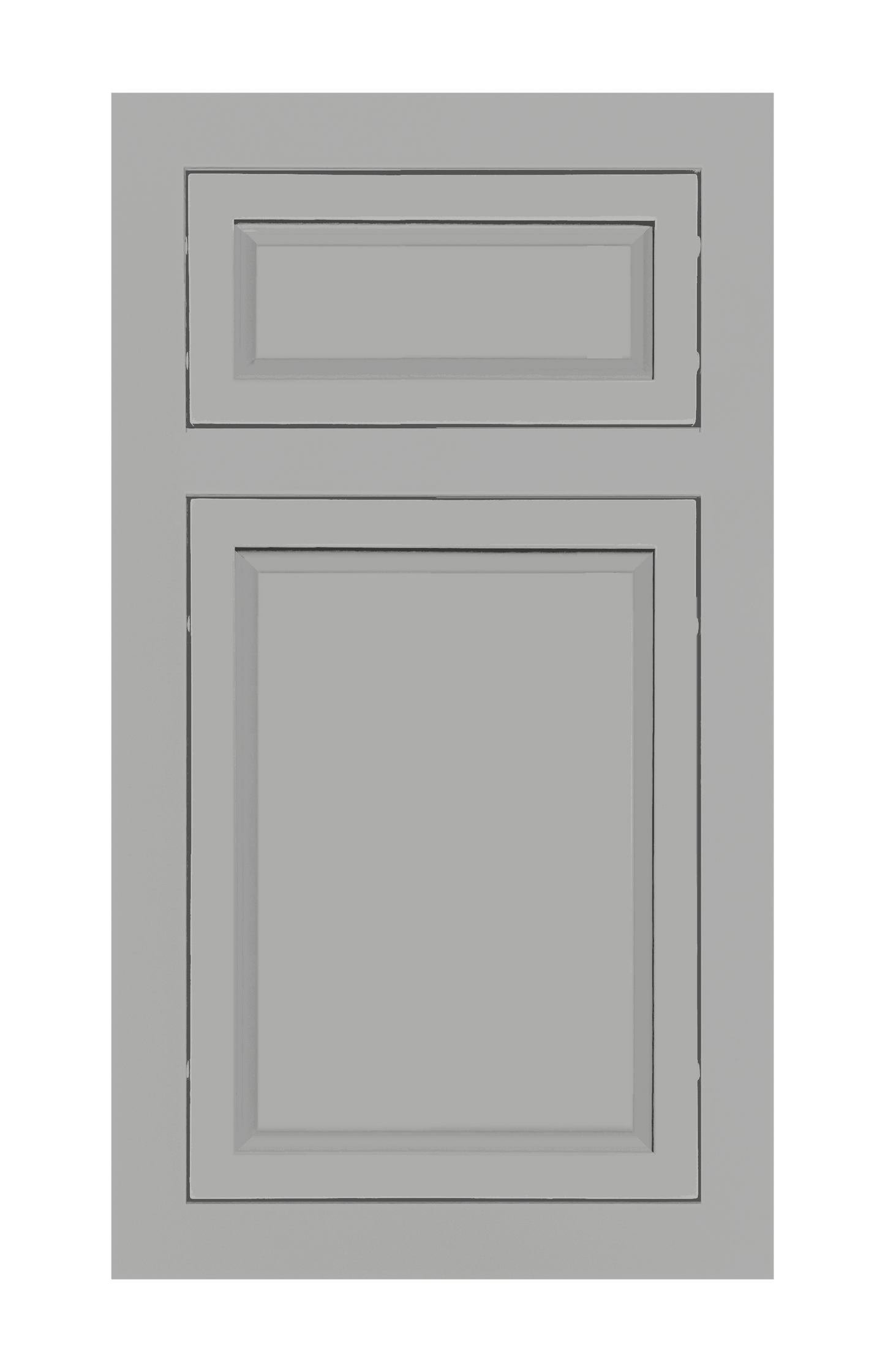 Traditional Frame Slim Raised door sample in Star Silver by Europly