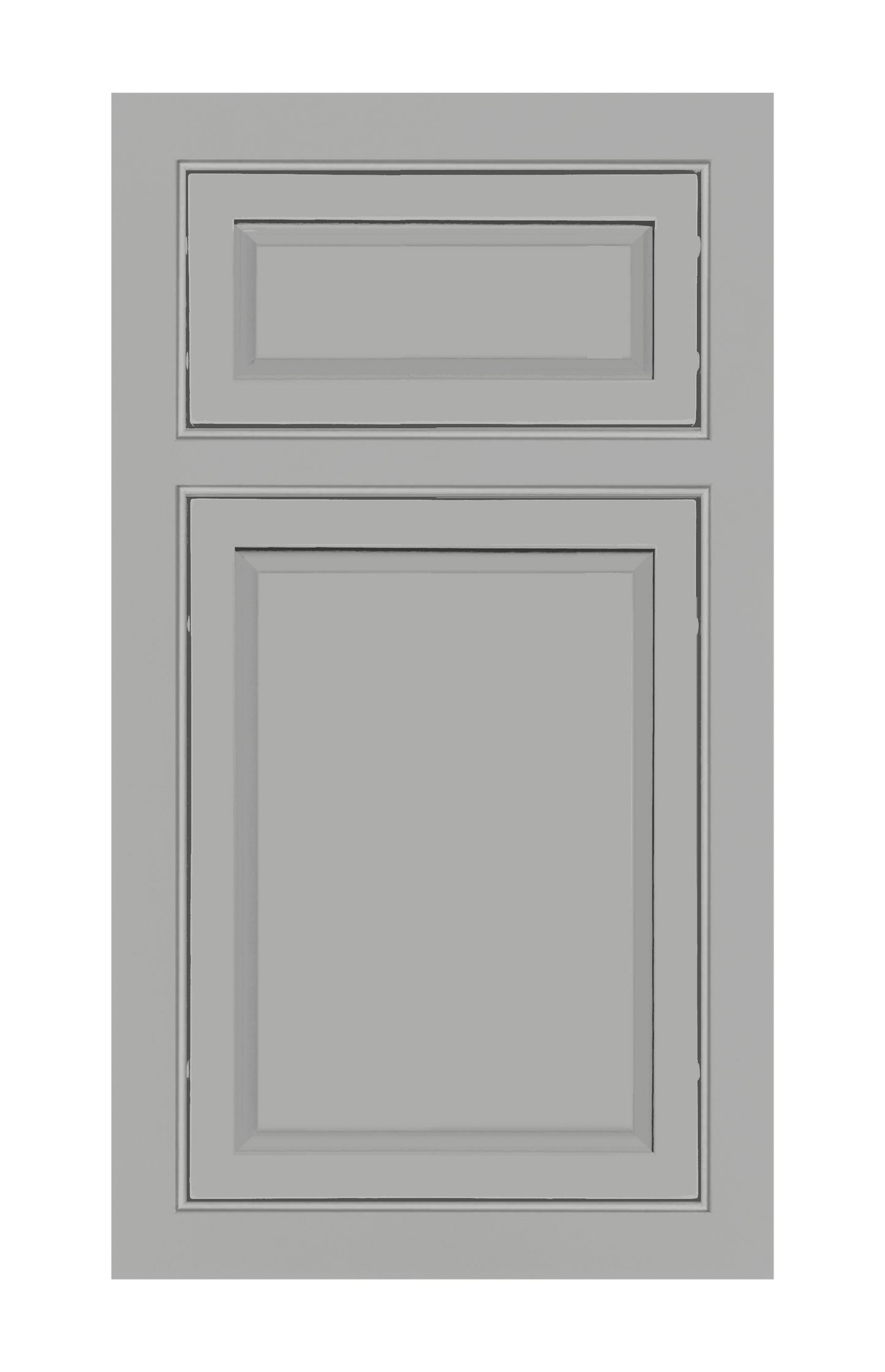 Beaded Frame Slim Raised door sample in Star Silver by Europly