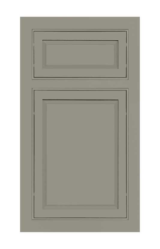 Beaded Frame Slim Raised door sample in Vanilla by Europly