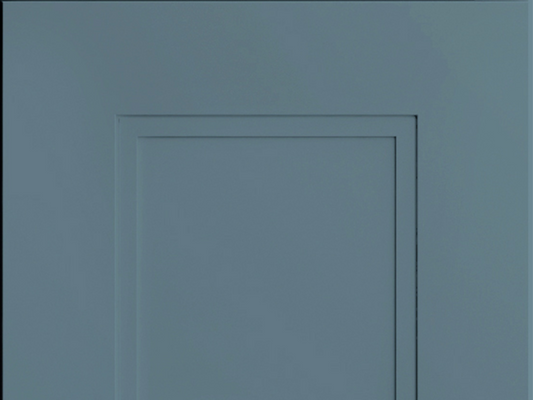 Fashion + door sample in Adirondack Blue by CNC Cabinetry