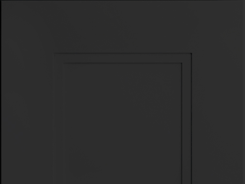 Fashion + door sample in Black by CNC Cabinetry