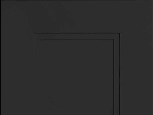 Fashion + door sample in Black by CNC Cabinetry