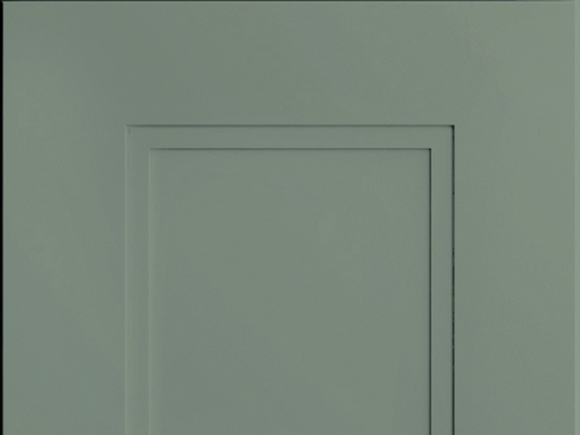 Fashion + door sample in Sage by CNC Cabinetry