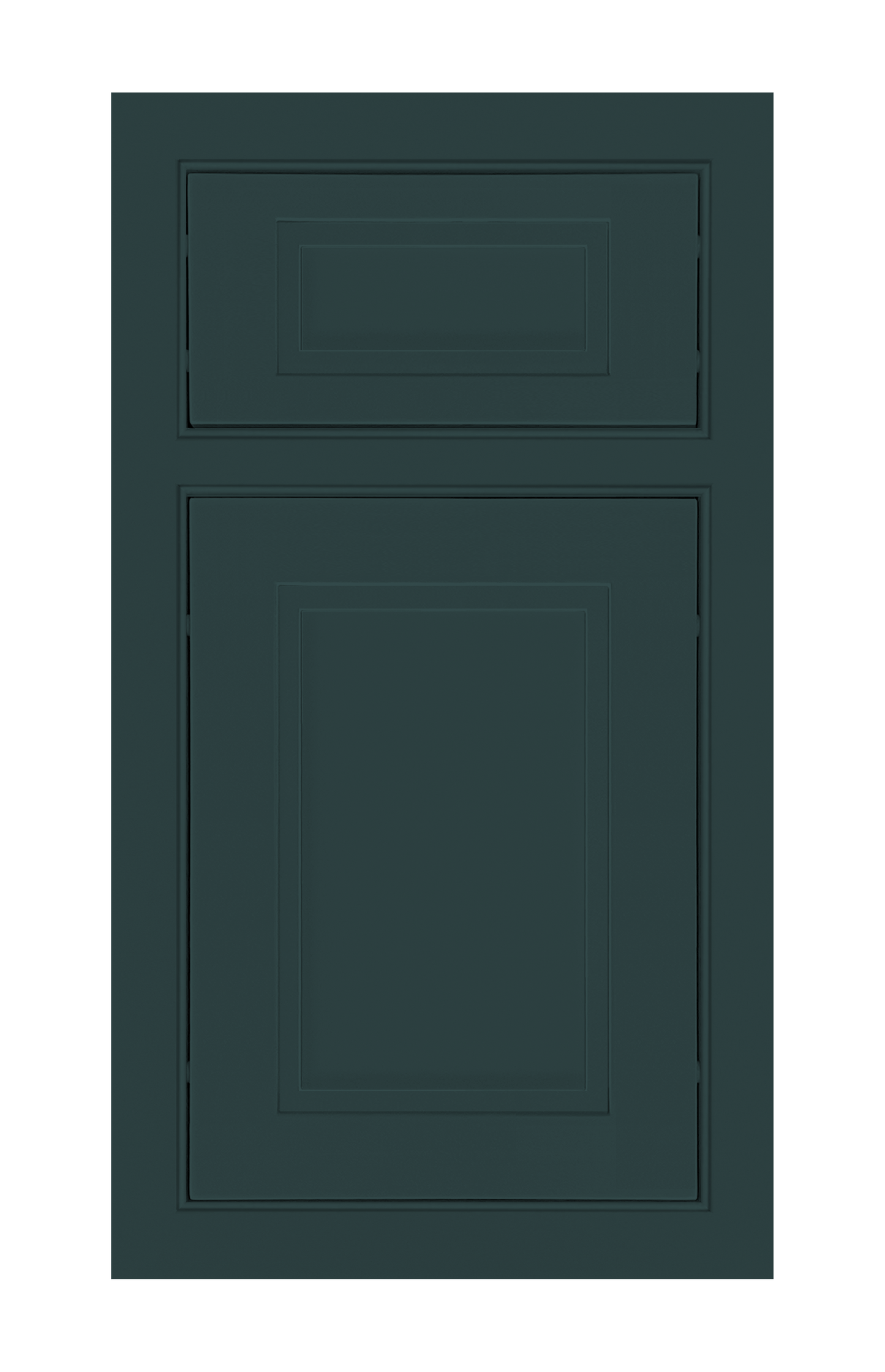 Beaded Frame Stepped Shaker door sample in Billard Green by Europly