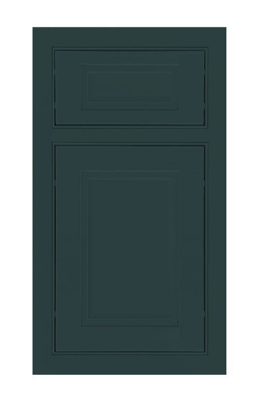 Beaded Frame Stepped Shaker door sample in Billard Green by Europly