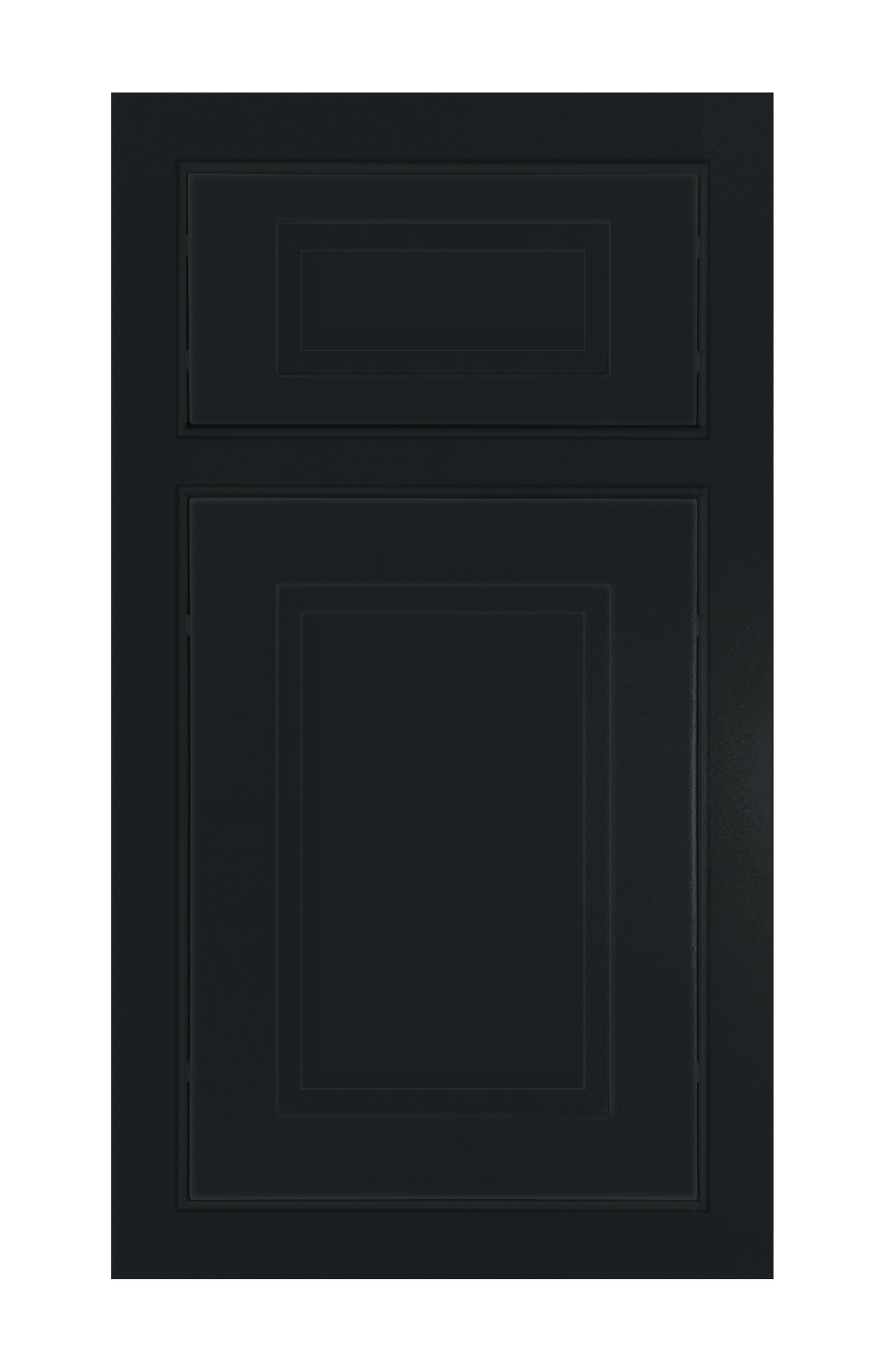 Beaded Frame Stepped Shaker door sample in Carbon Black by Europly