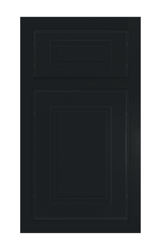 Beaded Frame Stepped Shaker door sample in Carbon Black by Europly