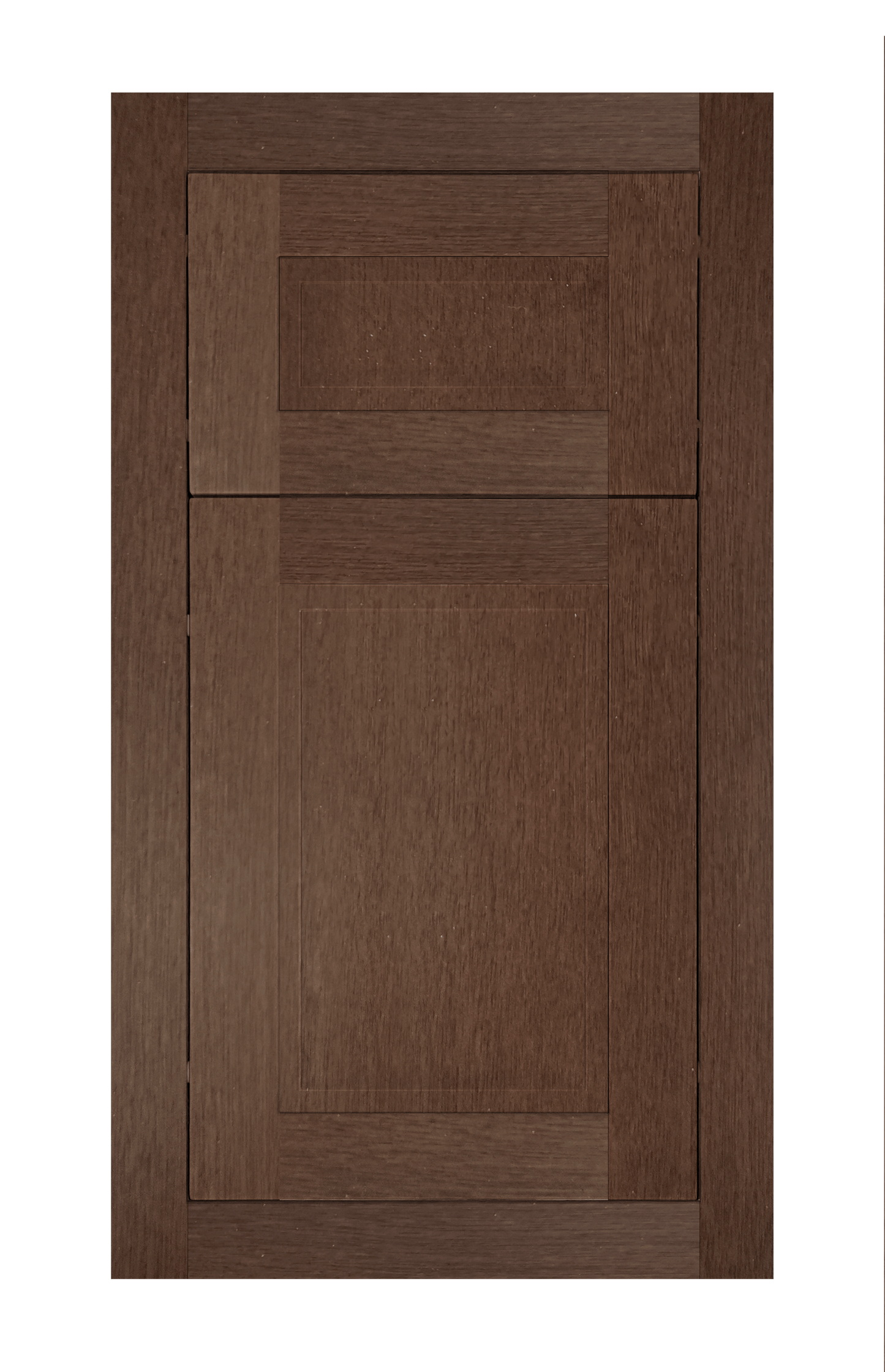 Modern Frame Stepped Shaker door sample in Ginger Birch by Europly
