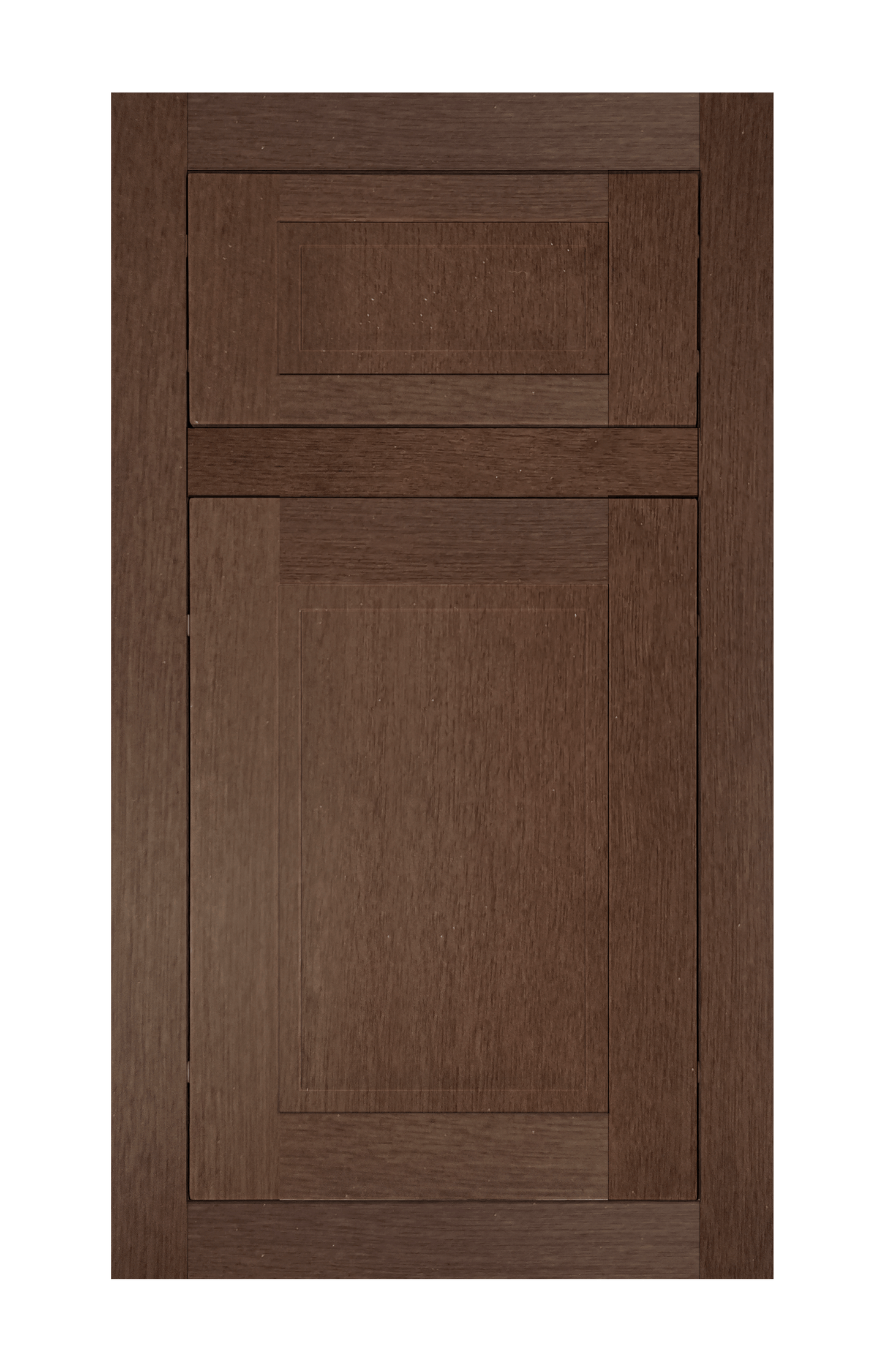 Traditional Frame Stepped Shaker door sample in Ginger Birch by Europly