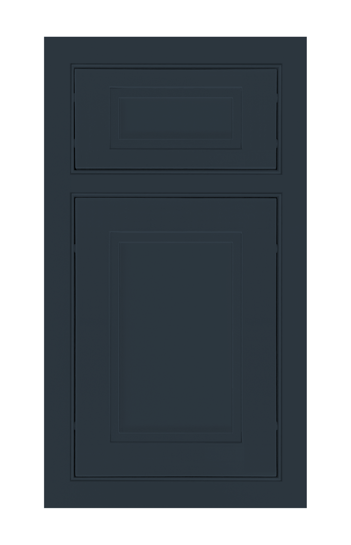Beaded Frame Stepped Shaker door sample in Indigo by Europly