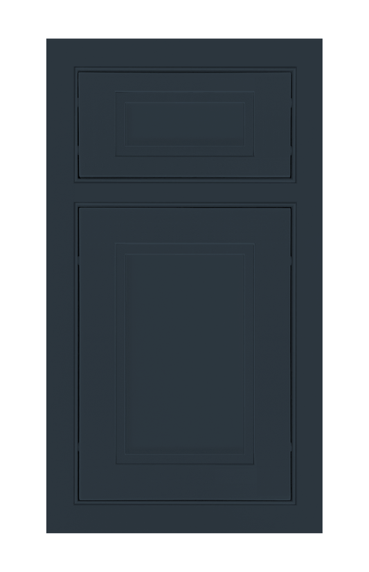 Beaded Frame Stepped Shaker door sample in Indigo by Europly