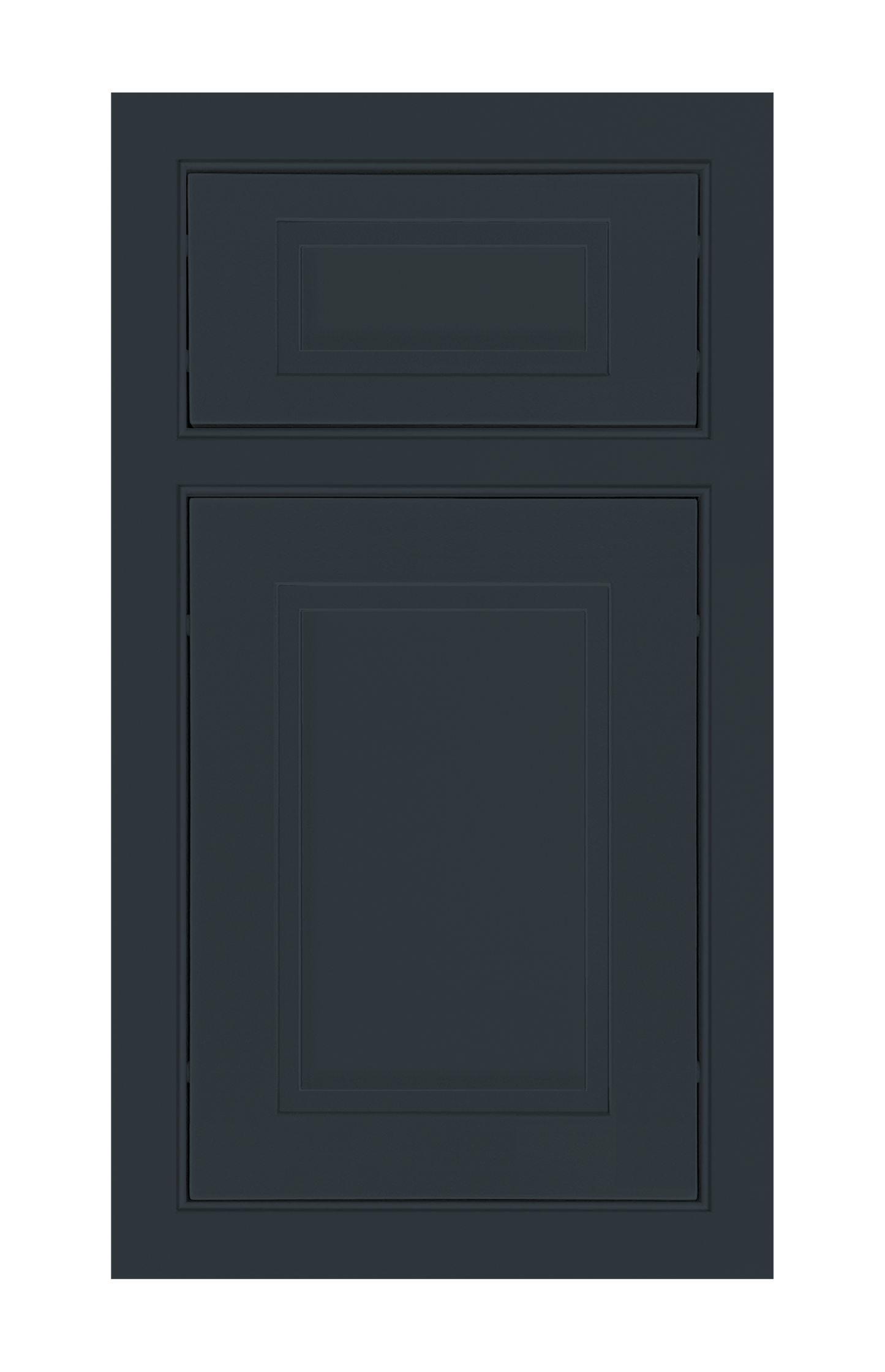 Beaded Frame Stepped Shaker door sample in Space Grey by Europly
