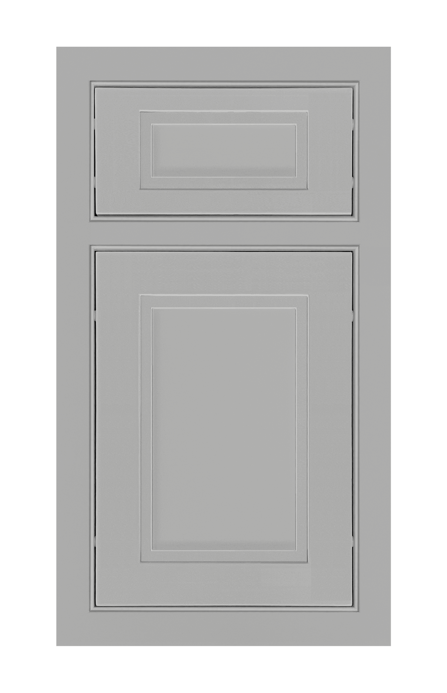 Beaded Frame Stepped Shaker door sample in Star Silver by Europly
