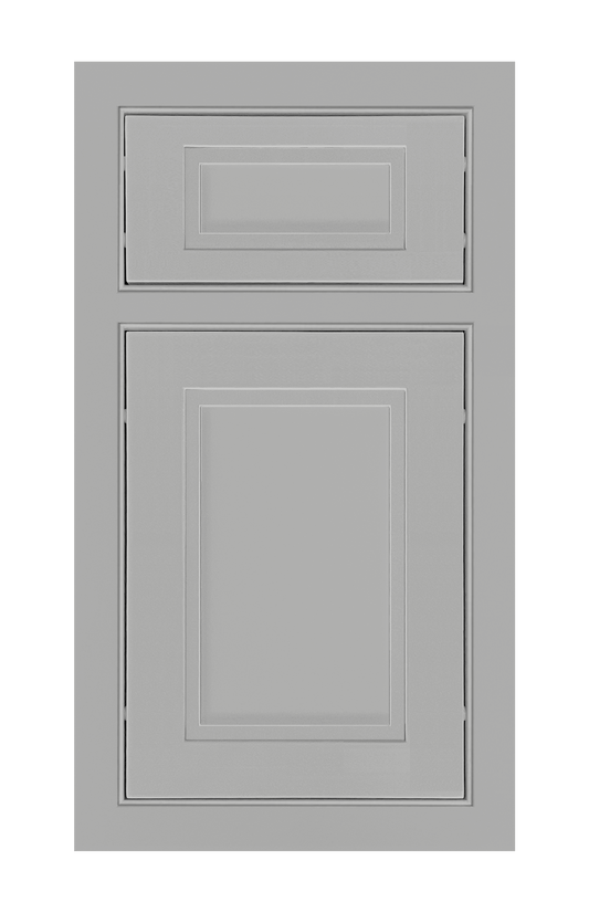 Beaded Frame Stepped Shaker door sample in Star Silver by Europly