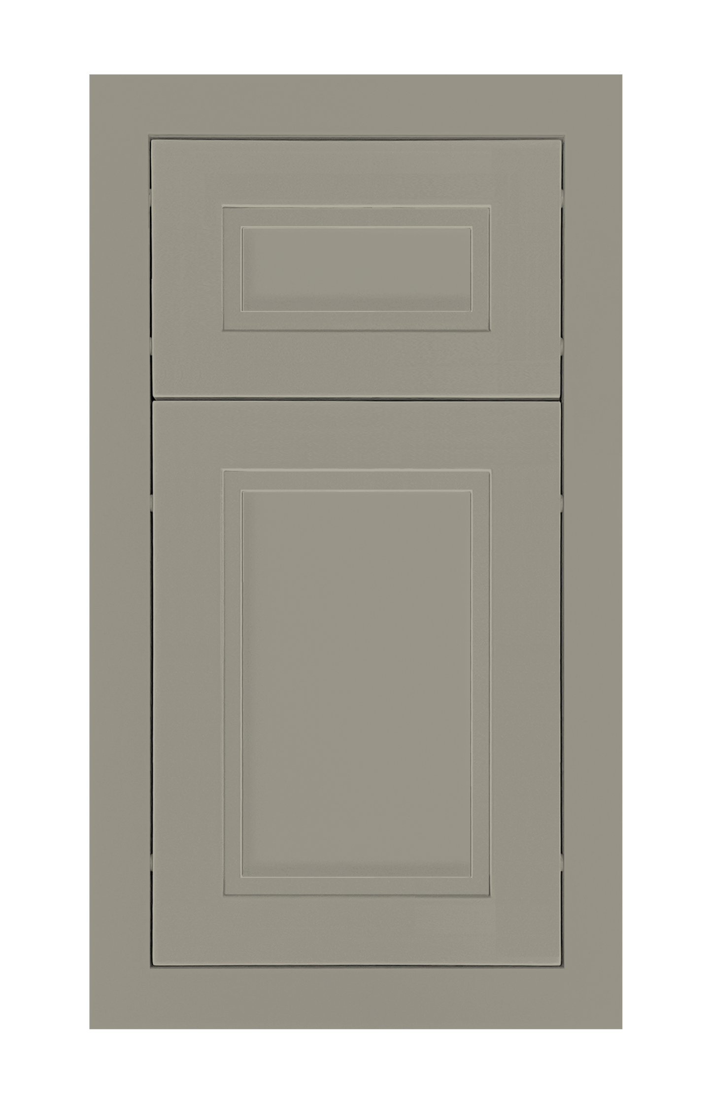 Modern Frame Stepped Shaker door sample in Vanilla by Europly