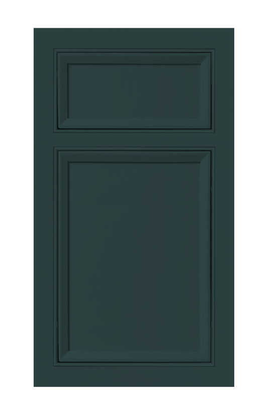 Beaded Frame Beveled Edge door sample in Billard Green by Europly