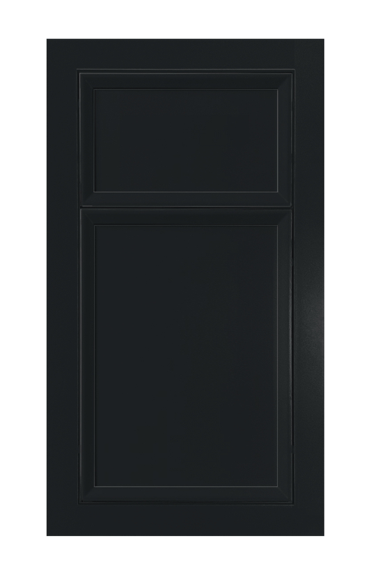 Modern Frame Beveled Edge door sample in Carbon Black by Europly
