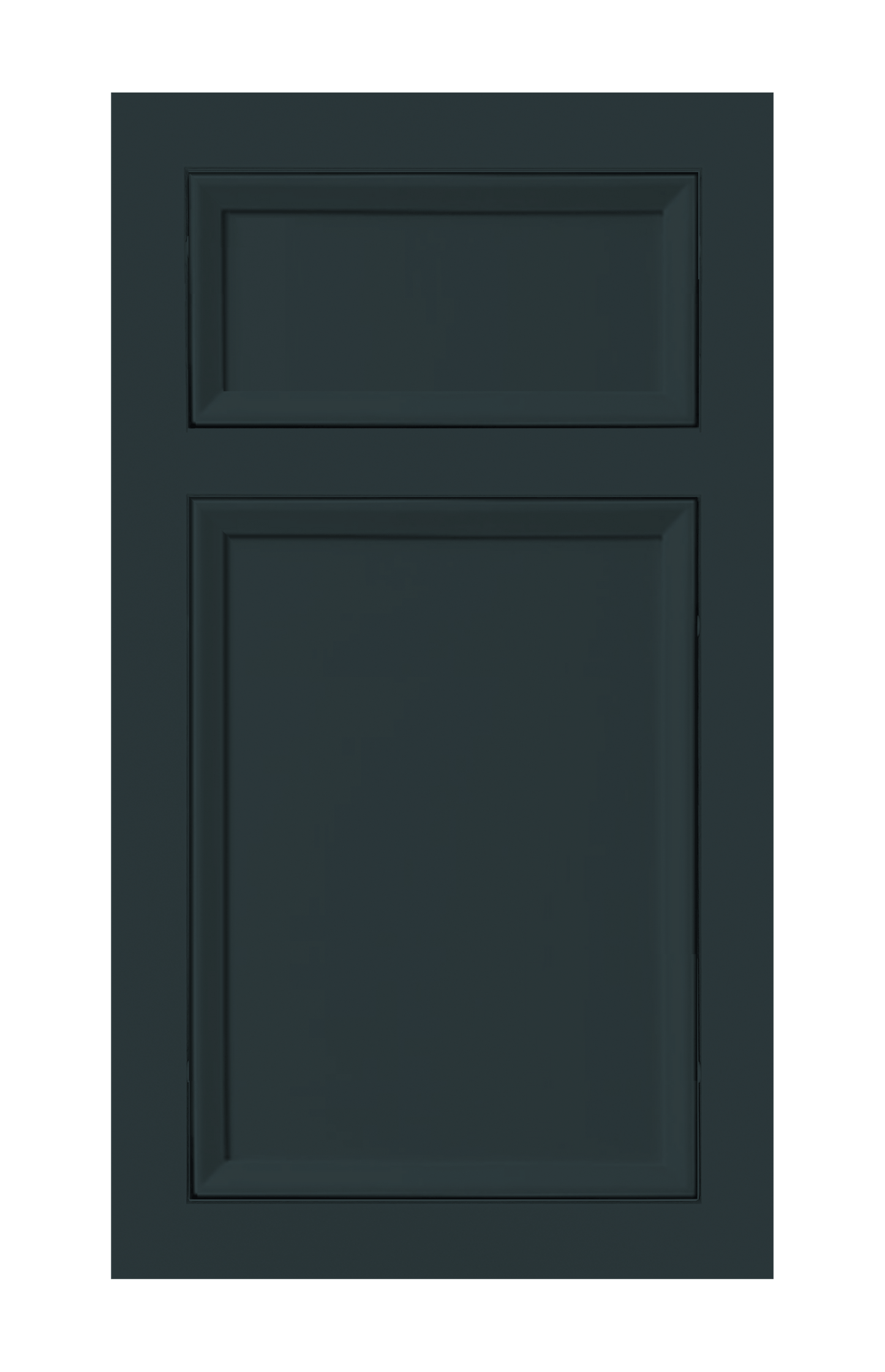 Traditional Frame Beveled Edge door sample in Dark Night by Europly