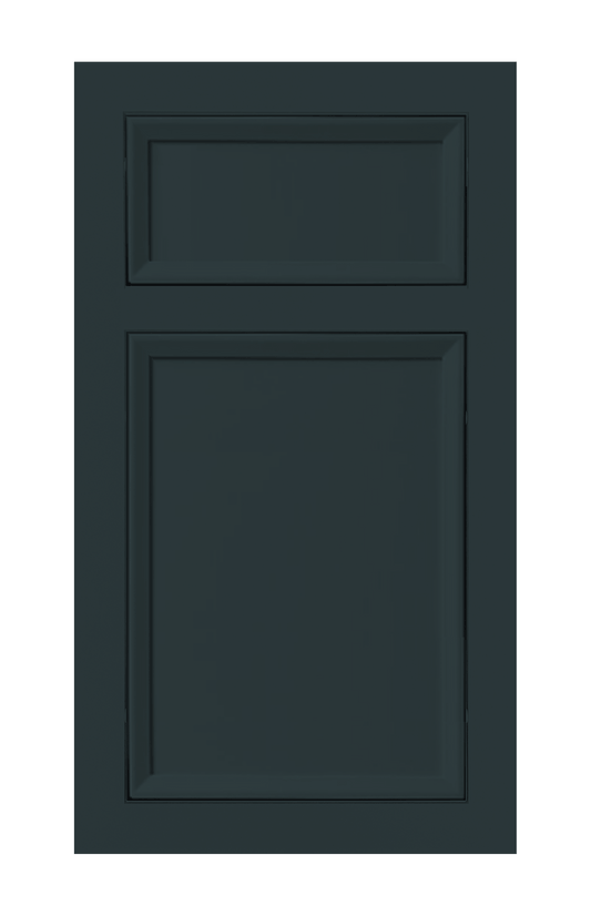 Traditional Frame Beveled Edge door sample in Dark Night by Europly
